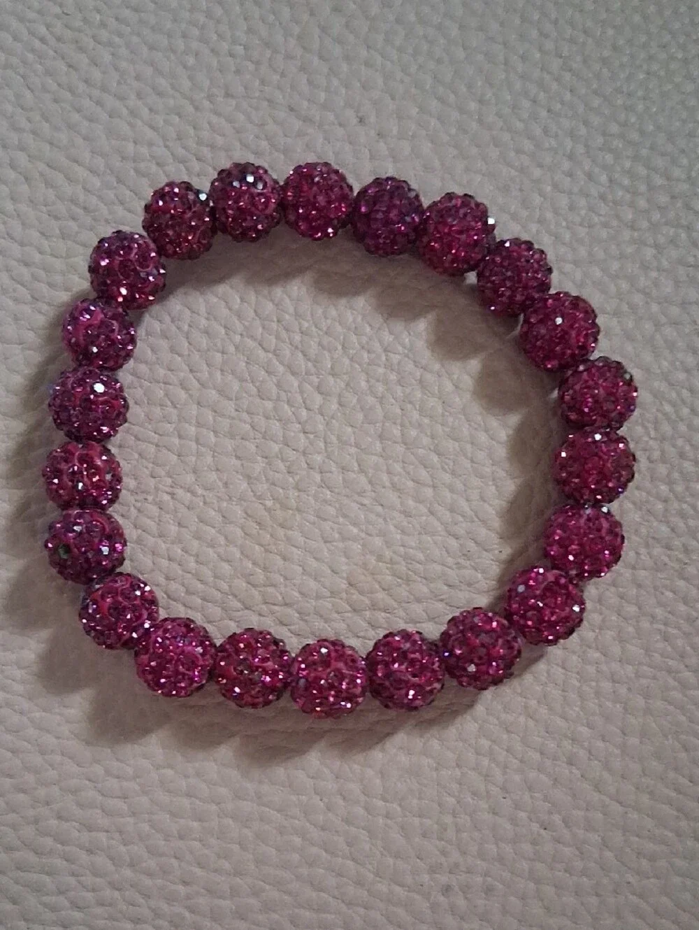 Pink Beaded Tassel Necklace and Bracelet Set